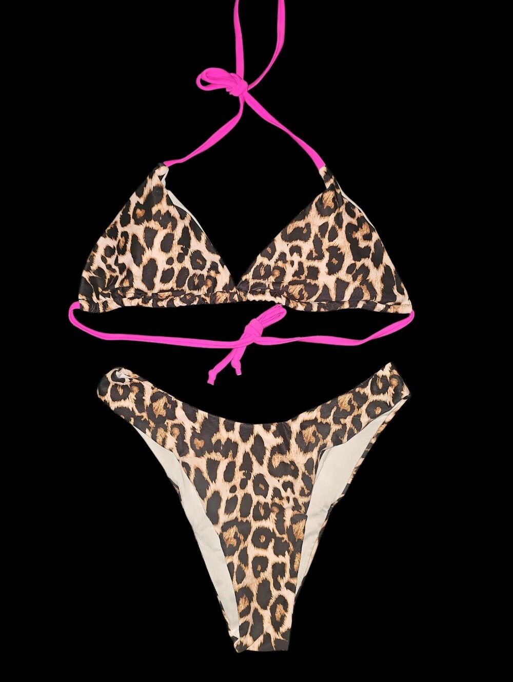 Nwt! 2-piece Animal Print Bikini Swimsuit Set